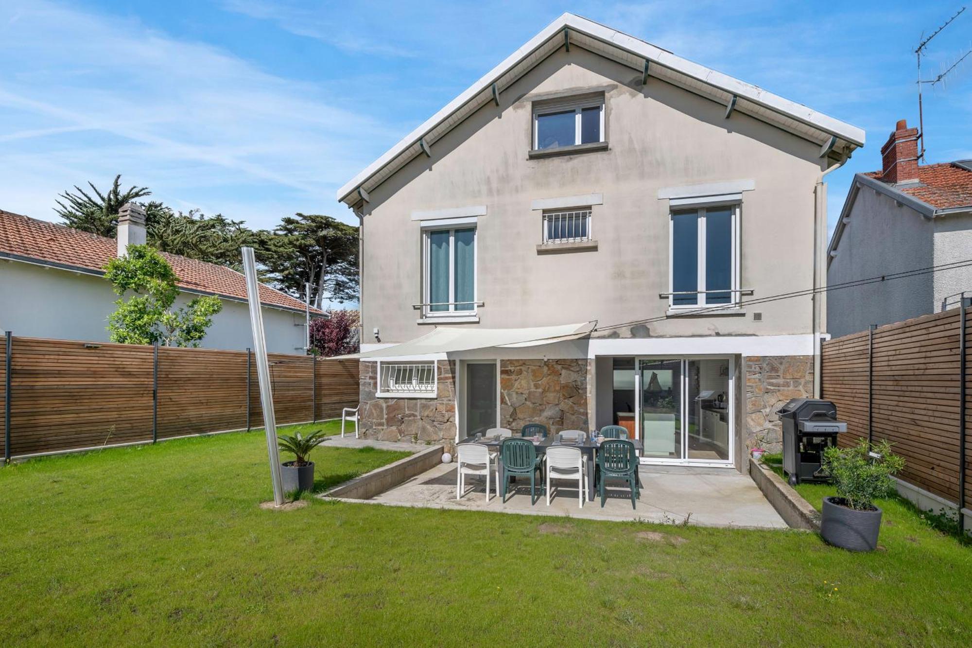 Maison Familiale A 400M De La Mer Pour 8, Pornic Exteriör bild